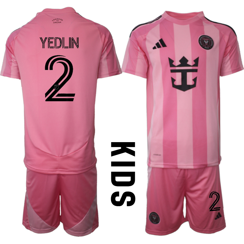 Youth 2025-2026 Club Inter Milan CF home Pink 2 Soccer Jersey